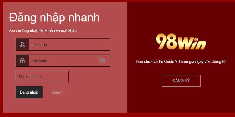 Nạp tiền 98WIN siêu đơn giản